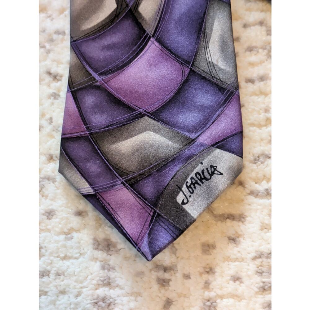 Jerry Garcia Neck Tie - Silk Northern Lights Grateful Dead Illusion Artist #5